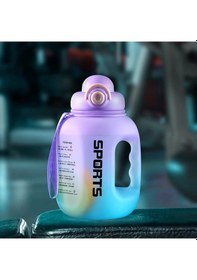 Resim Gıanxı Spor Su Şişesi Taşınabilir Spor Plastik Pipetli Bardak Büyük Kapasiteli Purple1.6l 1500-2500ml Purple1.6l 