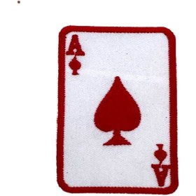 Resim X-SHOP Beyaz Ace Maça As Patches Arma Peç Kot Yaması 