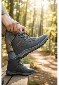 Resim Enoch Erkek Forza Model Waterproof Outdoor Trekking Ve Doğa Yürüyüş Botu Füme 