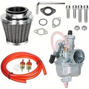 Resim Cloudstore Beyaz 125/140cc Vm22 Pz26mm Off-road Motor Karbüratör Hava Filtre Conta Yağ Borusu Vida Çinko Alaşım 