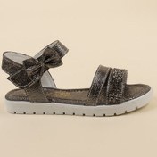 Resim GİMER - Termo Taban Tek Bant Taşlı Kız Çocuk Sandalet - VRKN1... Platin 