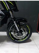 Resim Honda Cb650F Neon Ve Gümüş Gri Özel Tasarım Modeli 