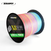 Resim xisuipey x8 Örgülü PE Balıkçılık İpi - 15/22/30/33/48/55/88LB Yüksek Dayanıklılık, 300/500m Düşük Görünürlüklü Çok Renkli (Pembe/Sarı/Yeşil/Mavi/Turuncu/Mor) Tuzlu Su/Tatlısu için Pürüzsüz & Kaygan Örgülü İp, Yem Dökme, Tekne ve Sinek Balıkçılığı 