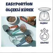 Resim EasyPortion Klipsli Ölçekli Kedi Köpek Mama Küreği 