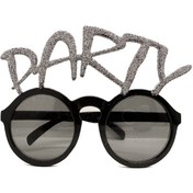 Resim Gümüş Simli Party Yazılı Parti Gözlüğü Show 