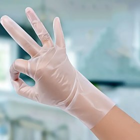 Resim 100 Adet Tek Kullanımlık Şeffaf Kalınlaştırılmış TPE Eldiven - Yüksek Kalite, Mutfak, Güzellik ve Evcil Hayvan Bakımı İçin Uygun - Ev Temizliği ve Pişirme İşleri için 