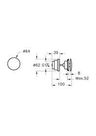 Resim Vitra Lavabo Süzgeci A4514874 