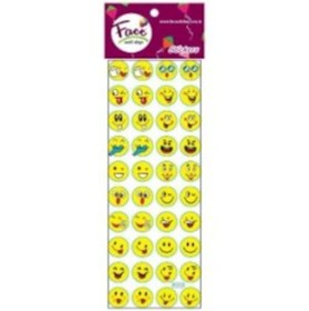 Resim Face Sticker FC-018 İmojiler Karışık Kabartma 11x11 MM 