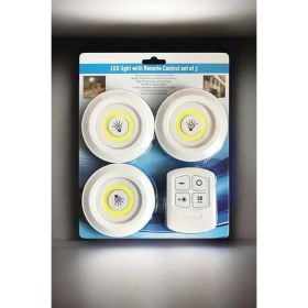 Resim Mutfak Dolap Altı Işığı Uzaktan Kumandalı Yapışkanlı Kablosuz Pilli 