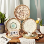 Resim Modern Geometrik Rattan Tepsi, El Yapımı Yuvarlak Çiçek Dekoratif Tepsi Ev, Mutfak, Kahve Masası veya Yemek Odası için - Elektrik veya Pil Gerektirmez, Mutfak Tepsi | Dekoratif Rattan | Dayanıklı Rattan Malzeme, Mutfak Tepsi | Dekoratif Rattan | Dayanıklı Rattan Malzeme, Mutfak Tepsi 
