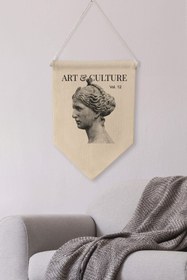 Resim Ofis Pinterest Duvar Dekoru, Art & Culture Sanat Serisi, Kanvas Flama Askılı Duvar Örtüsü NO:422 - Renkli - 12 / 70 x 100 