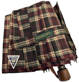 Resim April A238-l Otomatik Special Ekose A4 Şemsiye Siyah 