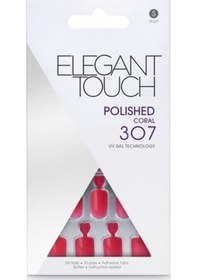 Resim Elegant Touch Polıshed Nails Coral 307 Mercan Rengi 