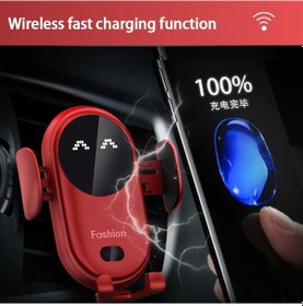 Resim 10w Qi Kablosuz Araç Şarj Cihazı Manyetik Montaj Tutucu F İphone 12 11 Pro Otomatik Kızılötesi İndüksiyon Telefon Tutucu 46505014 