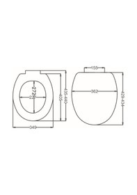 Resim Akdeniz Yavaş Kapanır Klozet Kapağı 