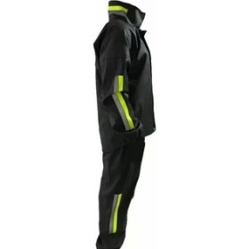 Resim ZL Shoping Unisex Tam Kalıp Motorcu Kurye Su Gecirmez Yağmurluk Takım - Siyah 