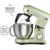 Resim Karaca Mastermaid Chef Pro Çift Kollu Stand Mikser Grasmere Green 1750W 