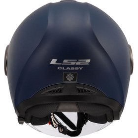 Resim Ls2 Classy Mat Navy Mavi Kask 