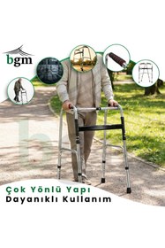 Resim BGM Çelik Walker Yürüteç – Katlanır Çelik Walker Krom Kaplı Yüksek Kalite Yürüteç 