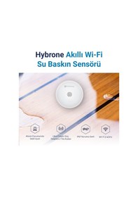 Resim Hybrone Akıllı Wi-fi Su Baskın Sensörü, Yüksek Sesli Anında Uyarı, Uygulama İle Anında Bildirim 