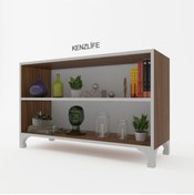 Resim Kenzlife Kitaplık Tuğçe 068*090*020 Cvz Ayaklı Mutfak Dolabı Banyo Ofis Ayakkabılık Kiler 
