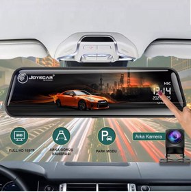 Resim Genel Markalar 10 Inç Araç İçi Kamera IPS Dokunmatik Ekran Dual Lens Full HD 