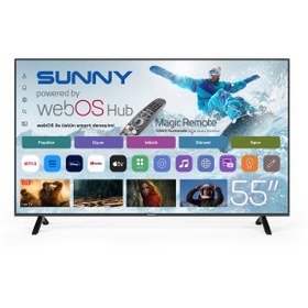 Resim Sunny SN55FMN252 55" 139 Ekran Uydu Alıcılı 4K Ultra HD WebOS Smart LED TV 