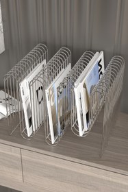 Resim boz concept home Koltuk Yanı Metal Dergilik Space Age Dekoratif Metal Gazetelik, Plaklık ve Ev Düzenleyici Kitap Rafı 