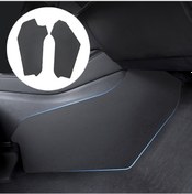 Resim Tesla Model Y İçin 2 Adet / Set Araba Merkez Konsolu Yan Anti-tekme Pedi 1 Adet 