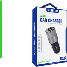 Resim ayka elektronik S-314 Araç Şarj Başlık Çakmak Girişi Usb Çıkışlı Araba Şarj Başlığı 