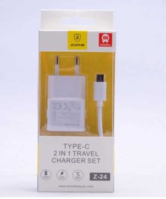 Resim Zore Type-C 2 in 1 Ev Şarj Seti Z-24 