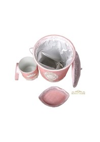 Resim Lisa Pudra 3Lü Kadife Banyo Kirli Çamaşır Sepeti Seti Pudra 