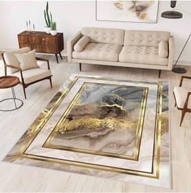 Resim Rovigo Dijital Baskı Yıkanabilir Kaymaz Taban Salon Halısı Rvg0307-hy1180, Kahverengi, 80 x 200 