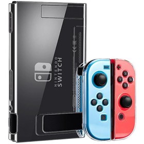 Resim Konsol İstasyonu Nintendo Switch Uyumlu Sert Plastik Şeffaf Cihaz Koruyucu Kılıf 