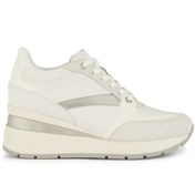 Resim Geox Kadın Beyaz Zosma Kalın Tabanlı Bağcıklı Deri Sneaker D368la08504c1000 