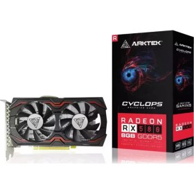 Resim Arktek Cyclops, AKR580D5S8GH1, RX580, 8gb, Gddr5, 256BIT, 1xdvı, 1xhdmı, 1xdp Gamıng Ekran Kartı 