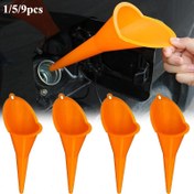 Resim 1/5/9 adet Eller Serbest Sızdırmaz Yakıt Kova Nozulları, Kendinden Duran Anti-Splash Gaz Tasarruf Aracı Araba, Motosiklet, RV, Tekne | Uzun Boşluklu Dizel Yağı Transferi Depolama Kutusu ile - Yaz Seyahat Gereksinimleri için İdeal, Seyahat Gereksinimleri | Ergonomik Tasarım | Dayanıklı Plastik 