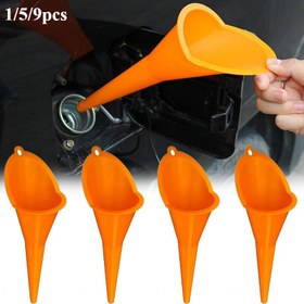 Resim 1/5/9 adet Eller Serbest Sızdırmaz Yakıt Kova Nozulları, Kendinden Duran Anti-Splash Gaz Tasarruf Aracı Araba, Motosiklet, RV, Tekne | Uzun Boşluklu Dizel Yağı Transferi Depolama Kutusu ile - Yaz Seyahat Gereksinimleri için İdeal, Seyahat Gereksinimleri | Ergonomik Tasarım | Dayanıklı Plastik 
