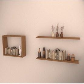 Resim Rafkestir Miray Duvar Raf Seti Bambu ( Mat ) 