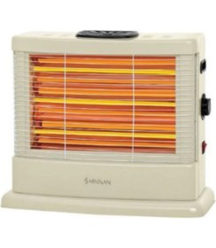 Resim Minisan MS-2100 Quartz 2100 W Buharlı Midi Isıtıcı – Ev ve Ofis Kullanımına Uygun, Beyaz, Eko Modlu Taşınabilir 