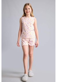 Resim Defacto Regular Fıt Elastik Bel 2li Kalpli Açık Pembe Pijama Takımı Kız Çocuk I0406a826hspn638 Pembe-pn638 