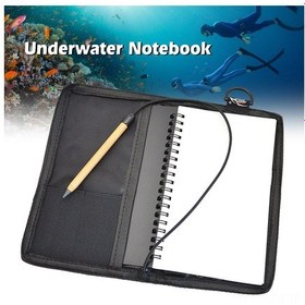 Resim Geeroyoo Su Altı Keşif Ve Eğitim İçin Su Geçirmez Pu Kaplı Defter, 20x12.5 Cm Siyah 