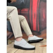 Resim BA0003 Bağcıklı Klasik Spor Gri Renk Siyah Taban Keten Yüksek Taban Casual Erkek Ayakkabı 