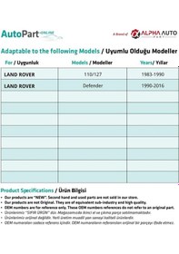 Resim Opel, Ford, Land Rover İçin Davlumbaz, Panjur Klipsi-50'li 