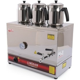 Resim Mizan Üç Demlikli Pleytsiz Çay Kazanı 40 Lt -3 Adet Demlik (468201807) 