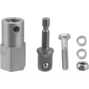Resim Honmex Stahl Çelik Kablosuz Matkap Uyumlu Çekici Jek Pot Çevirici Adaptör Seti 15x13x4cm, 142g 
