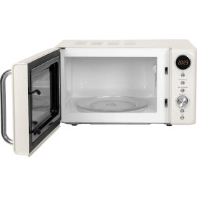 Resim Simfer SK-4605 Retro Krem Mikrodalga Fırın 20 lt Kapasite 700 W Dijital Kontrol Paneli 