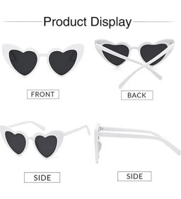 Resim Derin Stok Beyaz Renk Kalp Gelin Düğün Gözlüğü 15X5 cm 