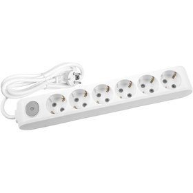 Resim Viko Multi-let 6'lı Grup Priz Anahtarlı Topraklı Çocuk Korumalı 3 Metre Beyaz - 90117603 