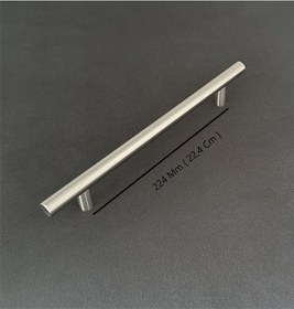 Resim Helen Paslanmz İnox Tv Ünitesi Vestiyer Yatak Odası Mutfak Dolap Çekmece Kulpu 224 Mm 5 Adet 